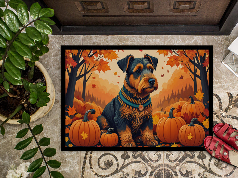 Airedale Terrier Fall Doormat 18x27