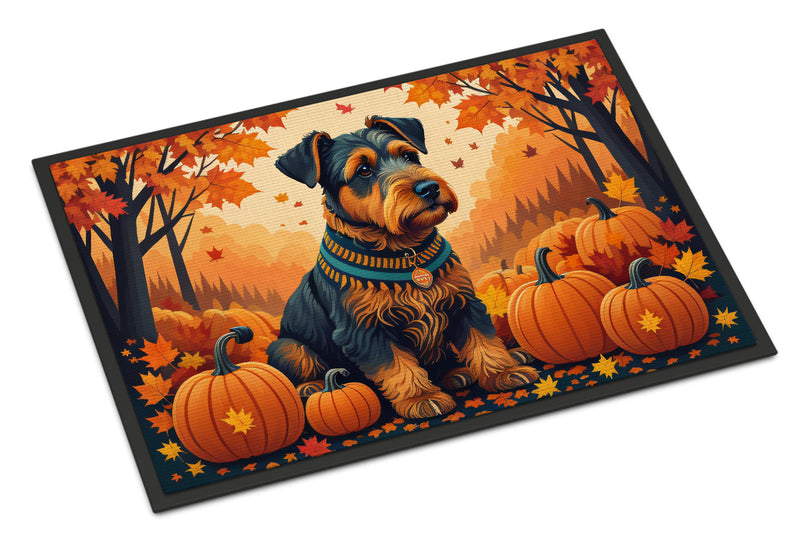 Airedale Terrier Fall Doormat 18x27