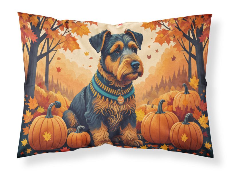 Airedale Terrier Fall Fabric Standard Pillowcase