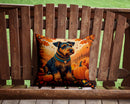Airedale Terrier Fall Throw Pillow - 14x14 Decorative Pillow – Art for Your Home & Patio
