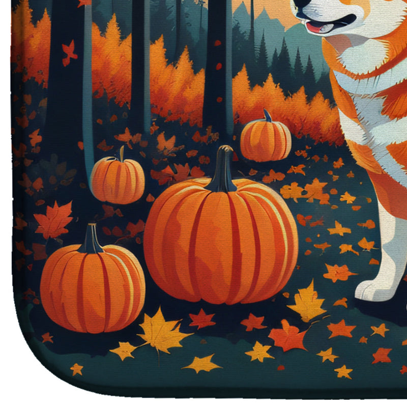 Akita Fall Dish Drying Mat