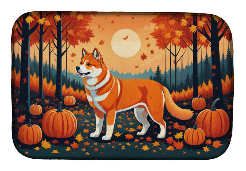 Akita Fall Dish Drying Mat