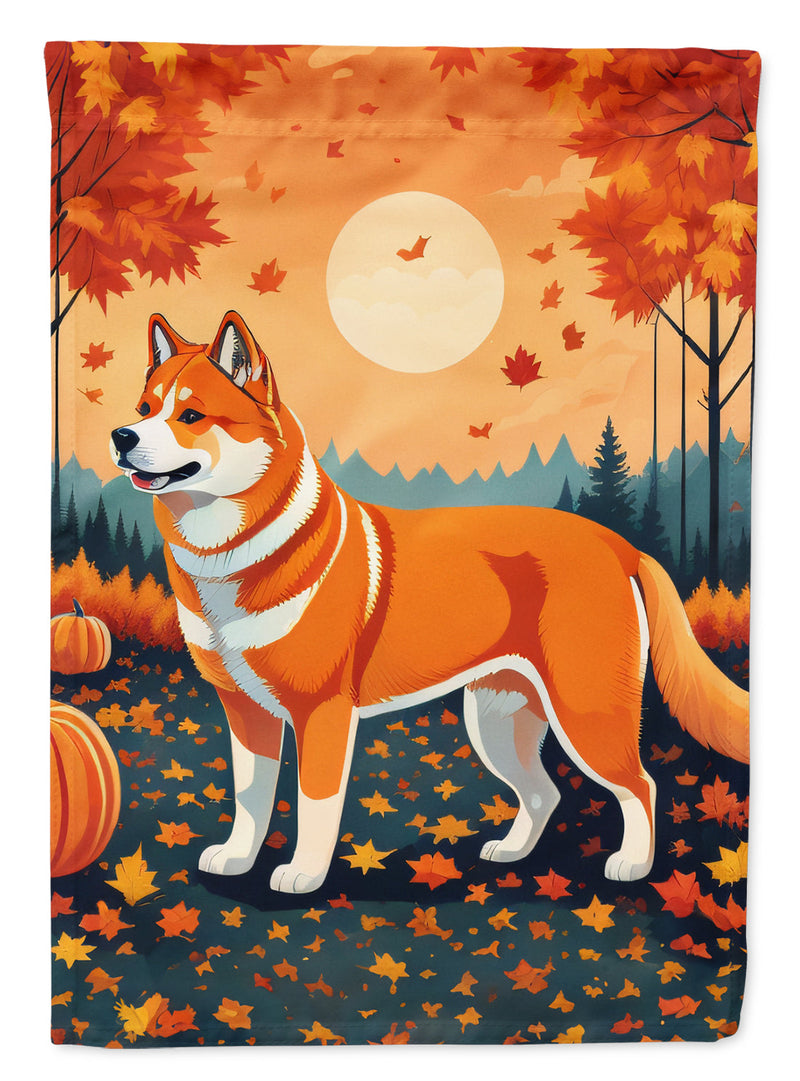 Akita Fall Garden Flag