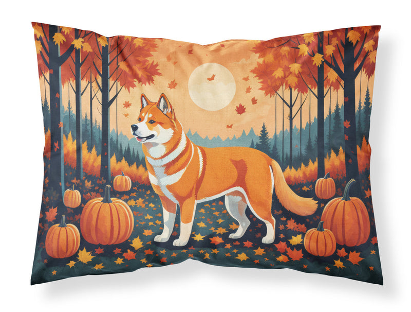 Akita Fall Fabric Standard Pillowcase