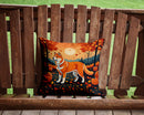 Akita Fall Throw Pillow - 14x14 Decorative Pillow – Art for Your Home & Patio