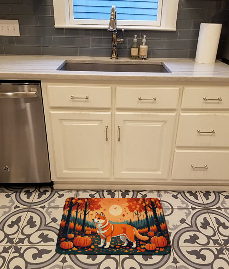 Akita Fall Memory Foam Kitchen Mat