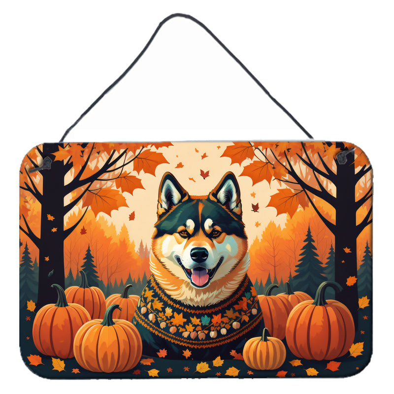 Akita Fall Wall or Door Hanging Prints