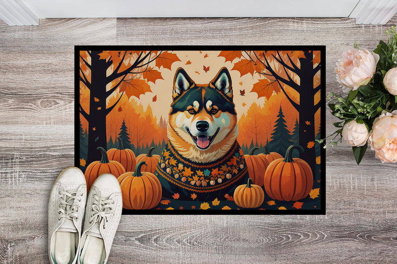 Akita Fall Doormat - 24x36 Decorative Floor Mat – Indoor/Outdoor Rug with Artistic Flair