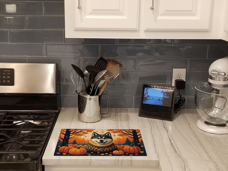 Akita Fall Glass Cutting Boards – Durable, Decorative Kitchen Art Large