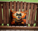 Akita Fall Throw Pillow - 14x14 Decorative Pillow – Art for Your Home & Patio