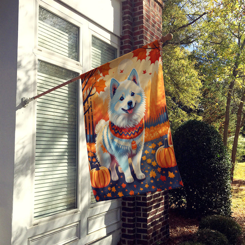 American Eskimo Fall House Flag