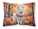 American Eskimo Fall Fabric Standard Pillowcase – Artistic Decorative Front, White Back
