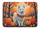 American Eskimo Fall Memory Foam Kitchen Mat