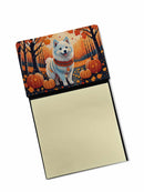American Eskimo Fall Sticky Note Holder- Refiilable Desk Accessory Note Pad