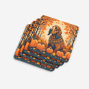 Bloodhound Fall Foam Coaster