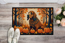 Bloodhound Fall Doormat -  18x27 Decorative Floor Mat – Indoor/Outdoor Rug