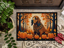 Bloodhound Fall Doormat -  18x27 Decorative Floor Mat – Indoor/Outdoor Rug