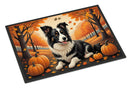 Border Collie Fall Doormat -  18x27 Decorative Floor Mat – Indoor/Outdoor Rug