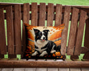 Border Collie Fall Throw Pillow - 14x14 Decorative Pillow – Art for Your Home & Patio