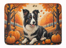 Border Collie Fall Memory Foam Kitchen Mat