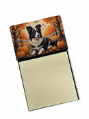Border Collie Fall Sticky Note Holder- Refiilable Desk Accessory Note Pad