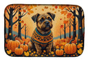 Border Terrier Fall Dish Drying Mat