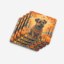 Border Terrier Fall Foam Coaster