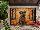 Border Terrier Fall Doormat -  18x27 Decorative Floor Mat – Indoor/Outdoor Rug