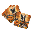 Boston Terrier Fall Foam Coaster