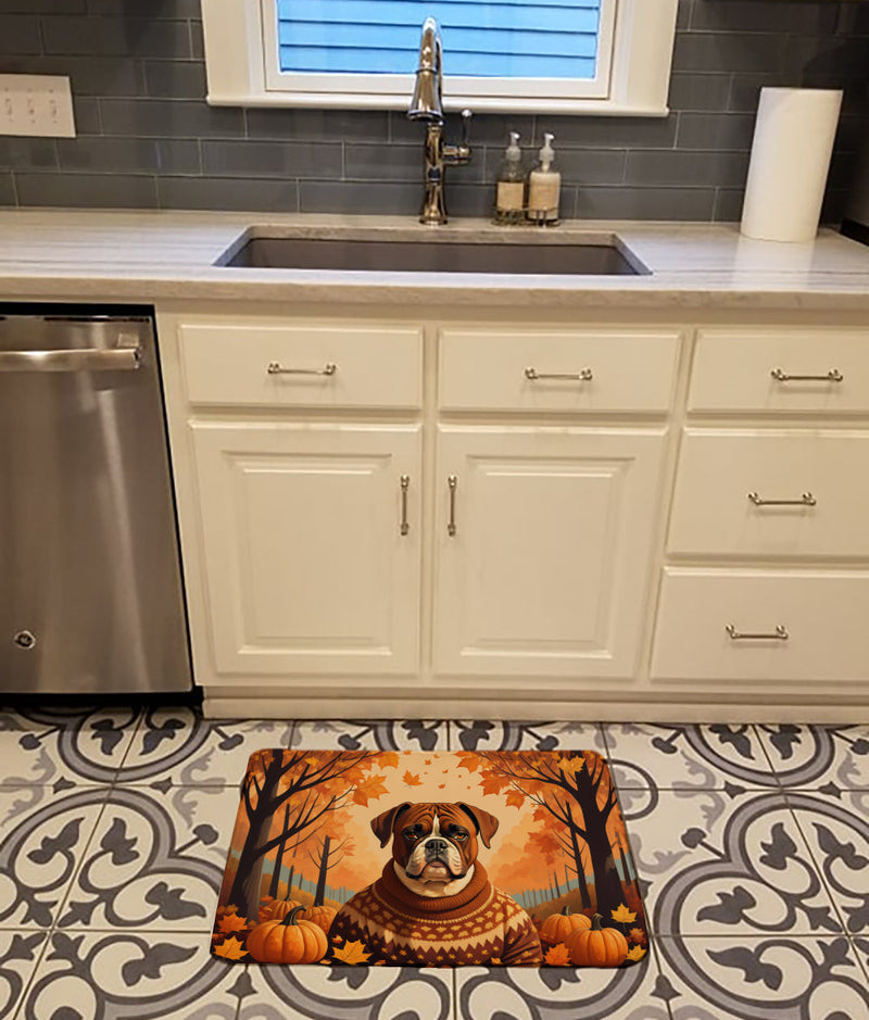Boxer Fall Memory Foam Kitchen Mat