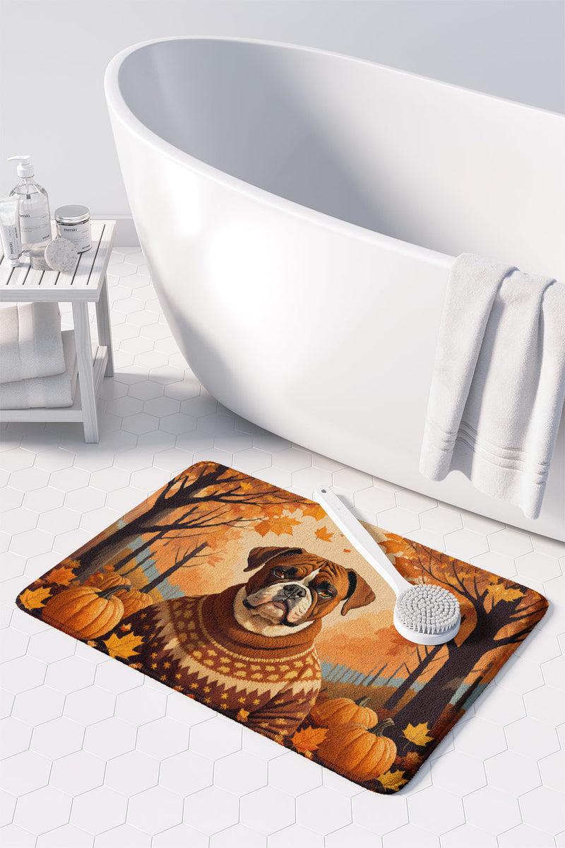 Boxer Fall Memory Foam Kitchen Mat