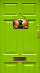 Black Labrador Retriever Fall Wall or Door Hanging Prints