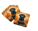 Black Labrador Retriever Fall Foam Coaster