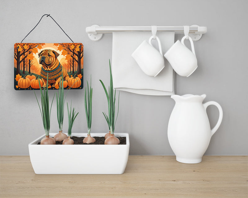 Shar Pei Fall Wall or Door Hanging Prints