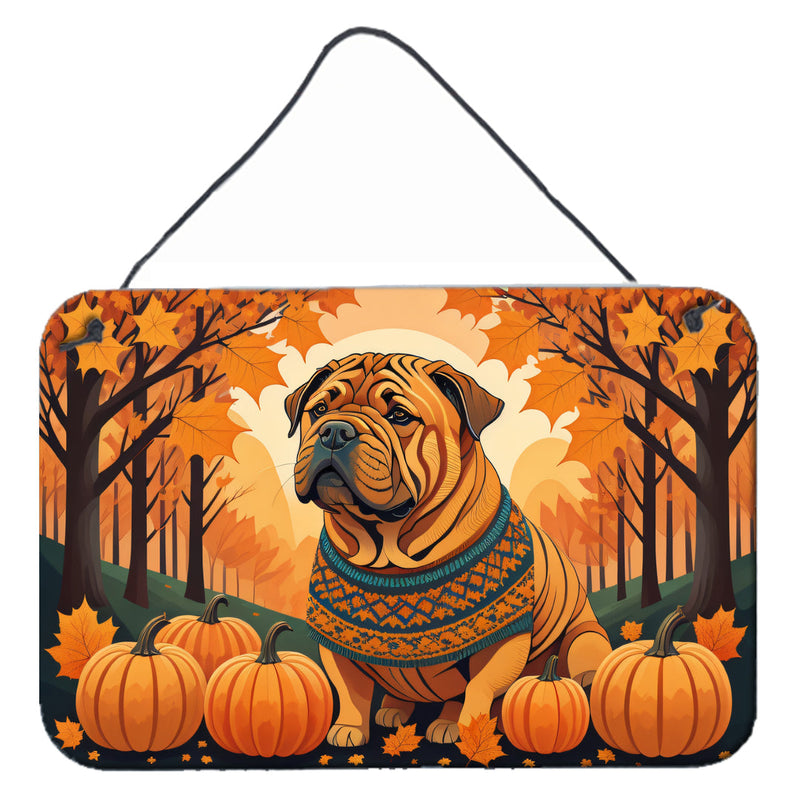 Shar Pei Fall Wall or Door Hanging Prints