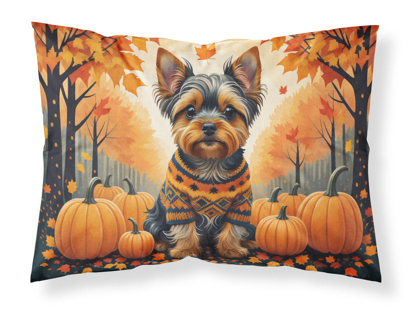 Yorkshire Terrier Fall Fabric Standard Pillowcase