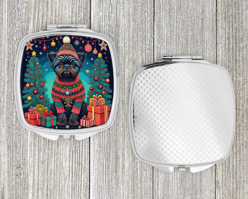 Affenpinscher Christmas Compact Mirror