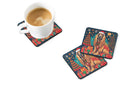 Afghan Hound Christmas Coasters - Set of 4 Lightweight Foam, Absorbent Drink Coasters