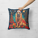 Afghan Hound Christmas Throw Pillow - 14x14 Decorative Pillow – Art for Your Home & Patio