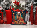 Afghan Hound Christmas Throw Pillow - 14x14 Decorative Pillow – Art for Your Home & Patio