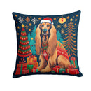 Afghan Hound Christmas Throw Pillow - 14x14 Decorative Pillow – Art for Your Home & Patio