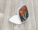 Afghan Hound Christmas Compact Mirror – Stylish Purse Mirror with Artistic Covers