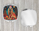 Afghan Hound Christmas Compact Mirror – Stylish Purse Mirror with Artistic Covers