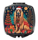 Afghan Hound Christmas Compact Mirror – Stylish Purse Mirror with Artistic Covers