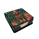 Airedale Terrier Christmas PU Leather Note Paper Holder