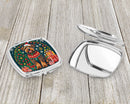 Airedale Terrier Christmas Compact Mirror – Stylish Purse Mirror with Artistic Covers