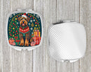 Airedale Terrier Christmas Compact Mirror – Stylish Purse Mirror with Artistic Covers