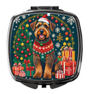 Airedale Terrier Christmas Compact Mirror – Stylish Purse Mirror with Artistic Covers