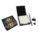 Akita Christmas PU Leather Note Paper Holder