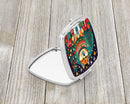 Akita Christmas Compact Mirror – Stylish Purse Mirror with Artistic Covers